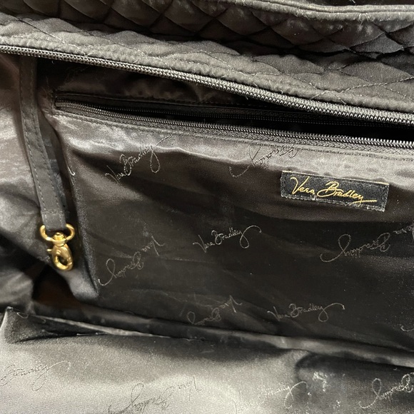 Vera Bradley Black Cloth Satchel - Picture 4 of 11